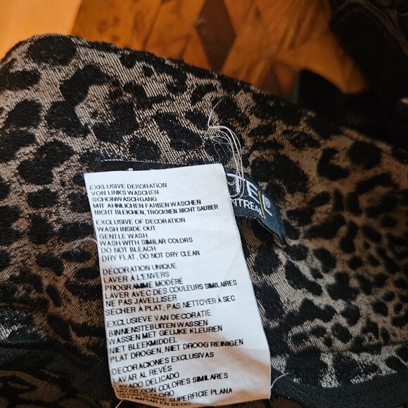 Lisette L Montreal Leopard Pull-on Stretch Fabric Pants - Size 10 - Picture 5 of 5